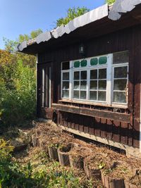 Bungalow und Terrasse